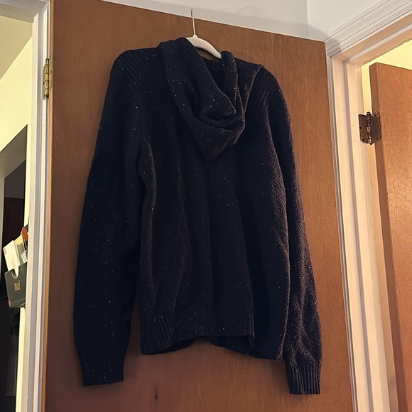 Men’s Marc Anthony Navy Zip Up Sweater - Picture 2 of 3